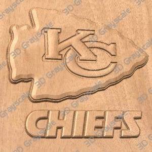 Kansas City Chief's Logo - Heightmap Download