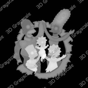 The Simpsons - Family and Logo - Heightmap Download