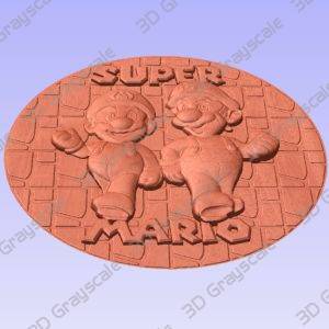 Super Mario Bros. Coin - Mario and Luigi - Heightmap Download