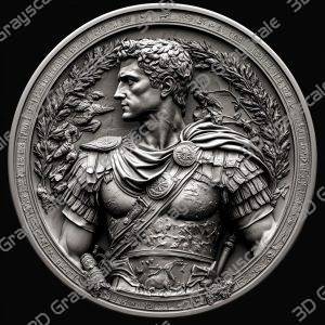 Roman Conqueror Coin - Heightmap Download