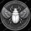 Sacred Scarab 3D Relief for Laser & CNC | Egyptian Symbol Engraving | LightBurn File | Ancient Coin Art - Heightmap Download