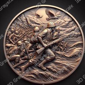 Soldier on the battlefield - Heightmap Download