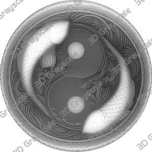 luck coin (2 sides one with 4 leaf clover) - Heightmap Download